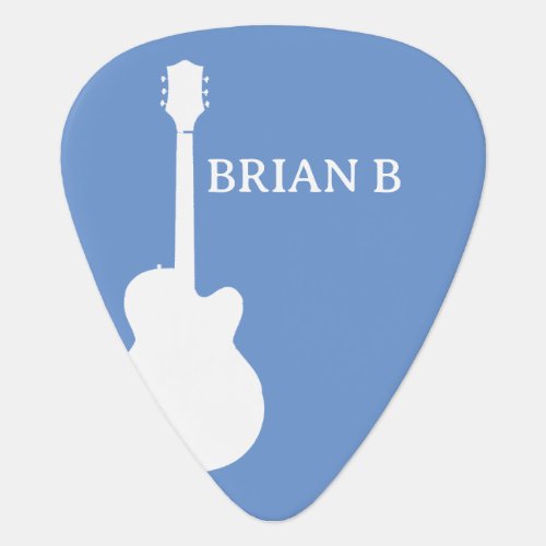 Create Your Own CornFlower Blue Guitarist Name  Guitar Pick