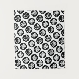 Create your own corporate logo business pattern tapestry