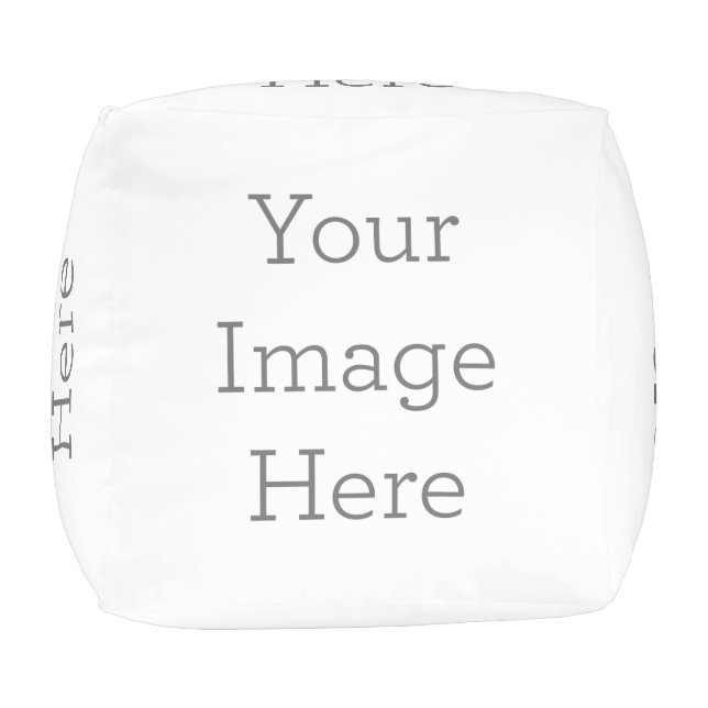 Custom Cotton Cubed Pouf (Small) (Bottom)