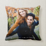 Create Your Own Couple Photo | Add Names Throw Pillow<br><div class="desc">Make Your Own Couple Photo | Add Names Throw Pillow.</div>