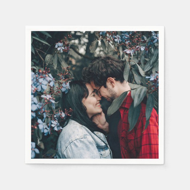 Create Your Own Couple Photo Napkins (Front)