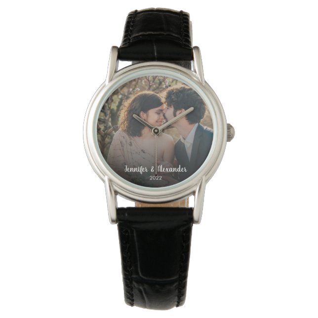 Create your own couple wedding engagement watch (Front)