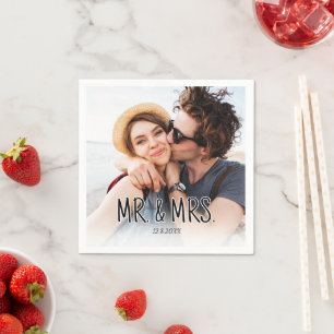 Create Your Own Couples Photo Custom Pic Napkins