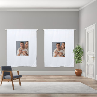 Create Your Own Couples Photo Custom Picture Blackout Curtains