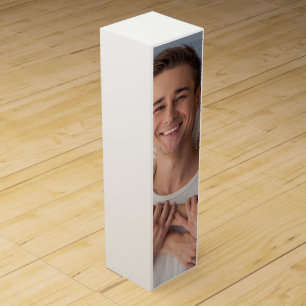 Create Your Own Couples Photo Custom Picture Wine Box