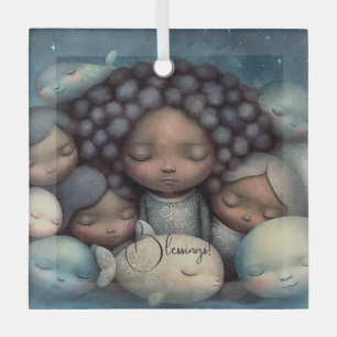 Create Your Own Cozy Friends Mermaids & Fish Glass Ornament