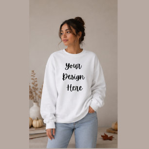 Create Your Own Cozy Oversized Fall Crewneck Sweatshirt