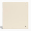 Create Your Own Cream Color 3 Ring Binder | Zazzle