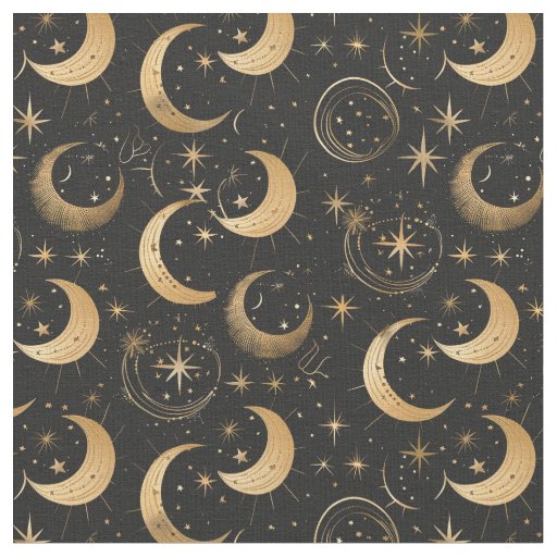 Create Your Own Crescent Moon Celestial Fabric