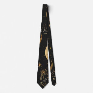 Create Your Own Crescent Moon Celestial Neck Tie