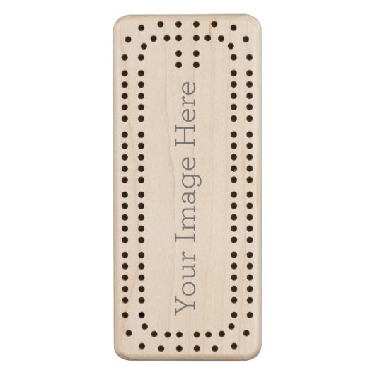 Maple Cribbage Board (Front Vertical)