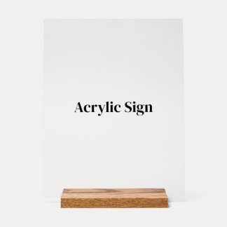 Create Your Own Custom 11" x 14" Wood Acrylic Sign