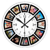 Create Your Own Custom 12 Photo Collage Instagram Large Clock Create Your Own Custom 12 Photo Collage Instagram Large Clock