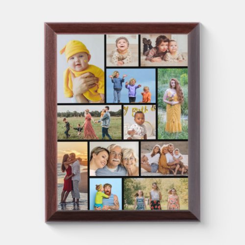 Create Your Own Custom 12 Photo Collage Plaque