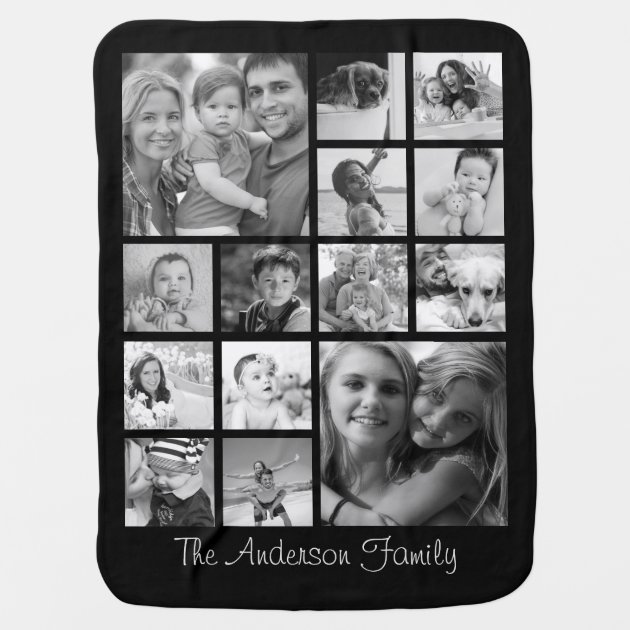 collage baby blanket