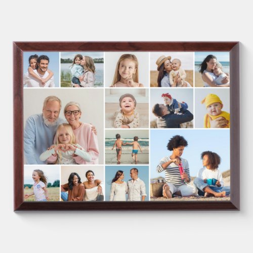 Create Your Own Custom 14 Photo Collage Plaque