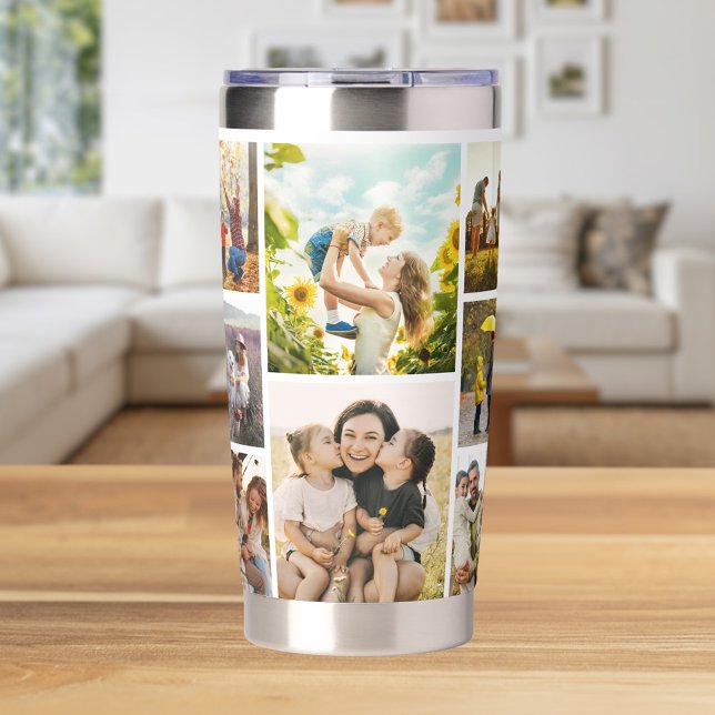 Create Your Own Custom 16 Photo Collage Insulated Tumbler (Creator Uploaded)