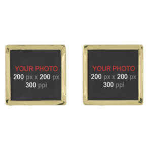 Create Your Own Custom 1 Photo Cufflinks