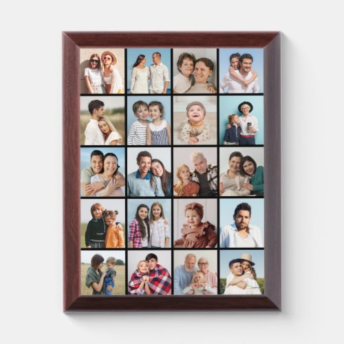 Create Your Own Custom 20 Photo Collage Plaque