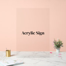 Create Your Own Custom 20" x 30" Acrylic Sign