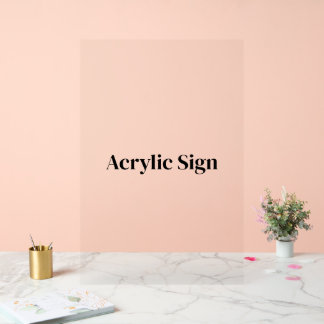 Create Your Own Custom 20" x 30" Acrylic Sign