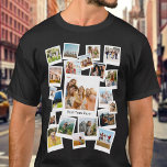Create Your Own Custom 21 Photo Collage T-Shirt<br><div class="desc">Create your own modern photo collage t-shirt featuring 21 of your favorite pictures in a trendy overlapping retro instant film picture style design. Add your own custom text for any occasion.</div>