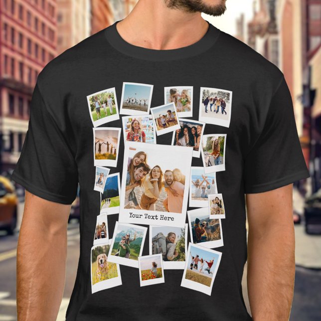 Create Your Own Custom 21 Photo Collage T-Shirt (Creator Uploaded)