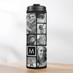 Create Your Own Custom 24 Photo Collage Monogram Thermal Tumbler<br><div class="desc">Create your own personalized 24 family photo collage thermal tumbler with your custom images and monogram. Add your favorite photos, designs or artworks to create something really unique. To edit this design template, simply upload your own images as shown above. You can even add more text or images, customize fonts...</div>