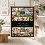 Create Your Own Custom 25 Photo Collage Poster<br><div class="desc">Make your own personalized photo collage poster featuring 25 of your favorite picture memories in a grid style design alongside custom text for any occasion.</div>