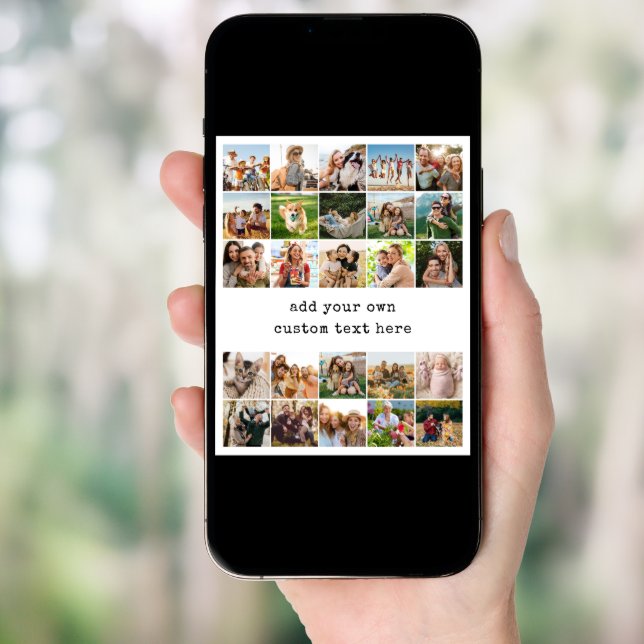 Create Your Own Custom 25 Photo Collage Poster (Front Digital)