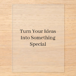 Create Your Own Custom 2.5" x 2.5" Frosted Acrylic Enclosure Card