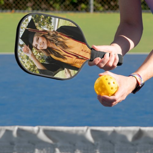 Create Your Own Custom 2 Photo Sided Graduation Pickleball Paddle