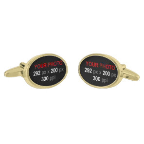Create Your Own Custom 2 Photos Cufflinks