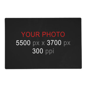 Create Your Own Custom 2 Photos Paper Placemat
