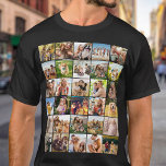 Create Your Own Custom 30 Photo Collage T-Shirt<br><div class="desc">Make your own custom photo t-shirt for any occasion. Features 30 of your favorite picture memories in a simple grid style design.</div>