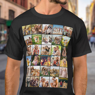 Create Your Own Custom 30 Photo Collage T-Shirt