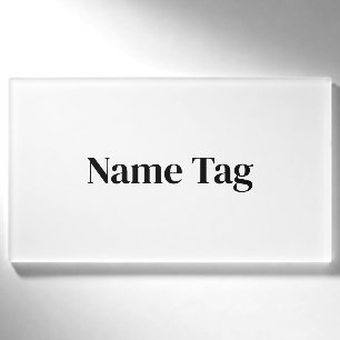 Create Your Own Custom 3.5" x 2" Name Tag