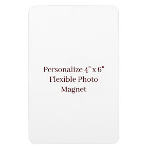 Create Your Own Custom 3" x 4" Flexible Photo Magnet