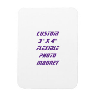Create Your Own Custom 3" x 4" Flexible Photo Magnet