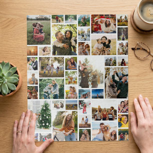 Create Your Own Custom 42 Photo Collage Jigsaw Puzzle