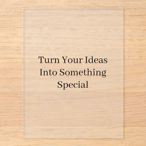Create Your Own Custom 4.25" x 5.5" Acrylic Enclosure Card