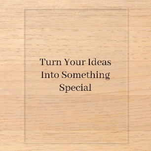Create Your Own Custom 4.25" x 5.5" Clear Acrylic Enclosure Card