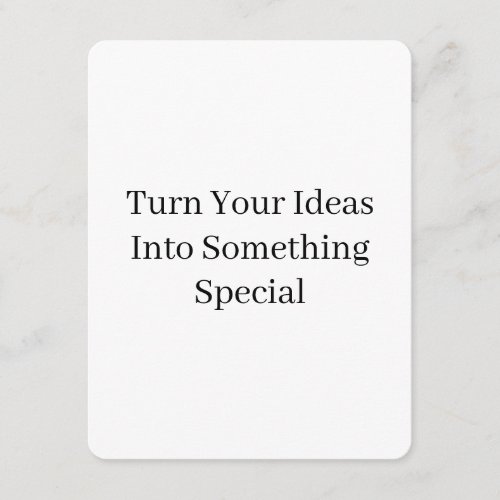 Create Your Own Custom 4.25" x 5.5" Rounded Enclosure Card