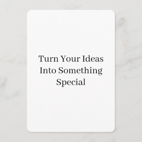 Create Your Own Custom 4.5" x 6.25" Rounded Enclosure Card