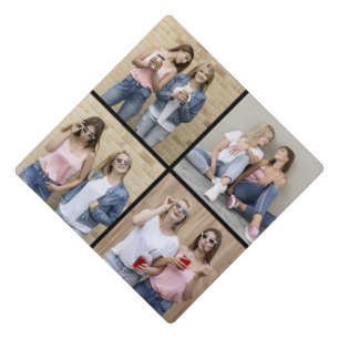 Create Your Own Custom 4 Photo Collage Graduation Cap Topper