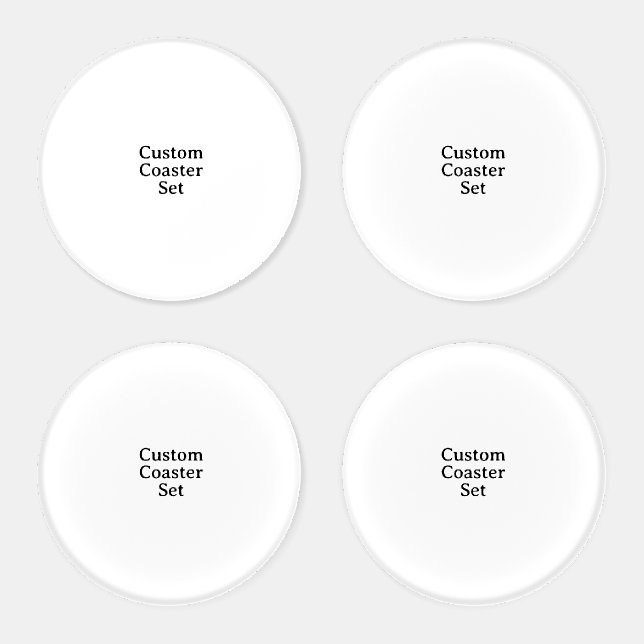 Create your own custom 4" Round Coaster Set (Set)