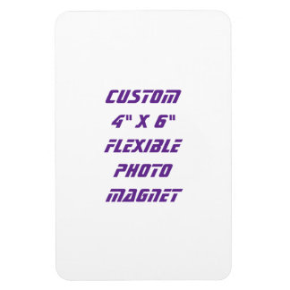 Create Your Own Custom 4" x 6" Flexible Photo Magnet