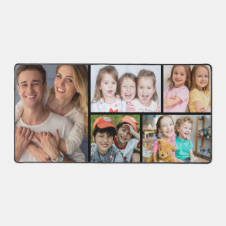 Create Your Own Custom 5 Photo Collage Desk Mat