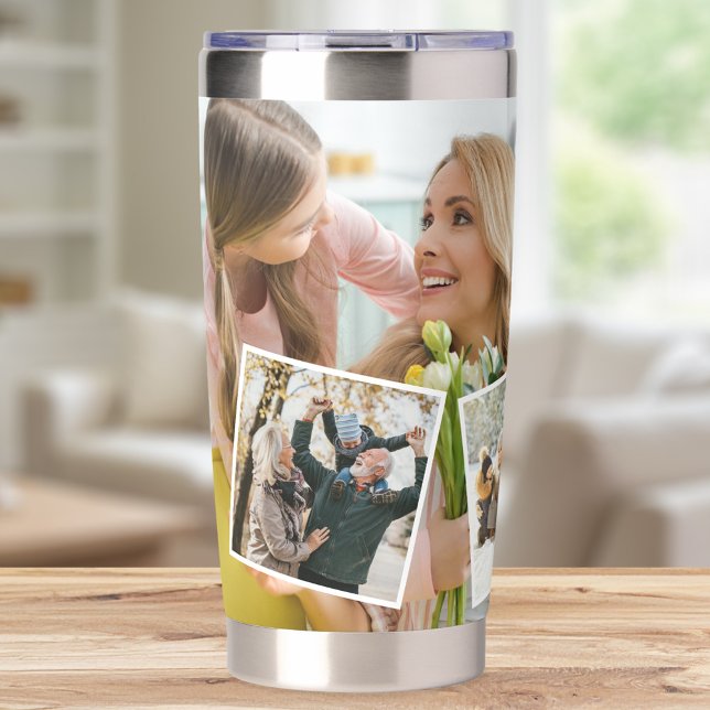 Create Your Own Custom 5 Photo Collage Insulated Tumbler (Creator Uploaded)