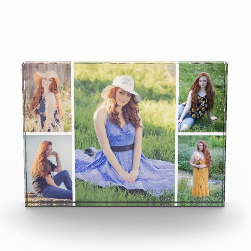 Create Your Own Custom 5 Photo Collage Photo Block